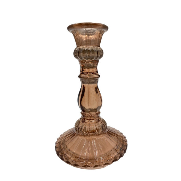 gerecycled glas kandelaar champagne 17cm By Room