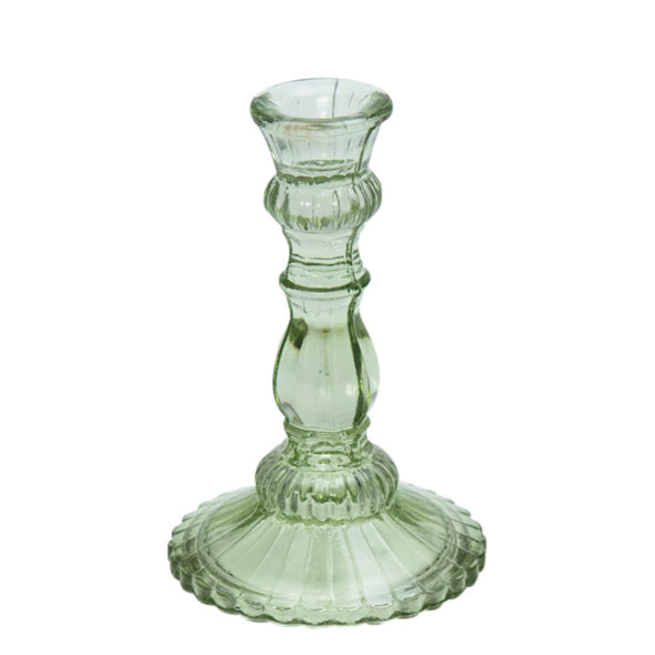 gerecycled glas kandelaar groen 17cm By Room