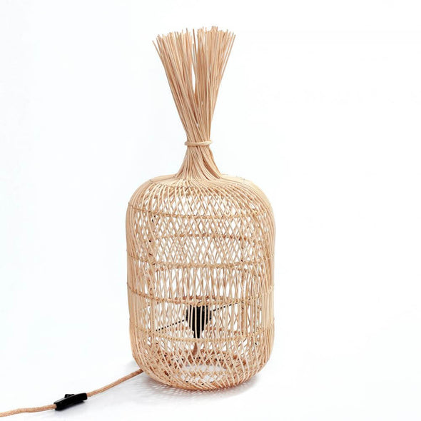 the Dumpling ceiling floor lamp boho style vloerlamp plafondlamp rattan rotan Bali bohemian Bazar Bizar eco fair