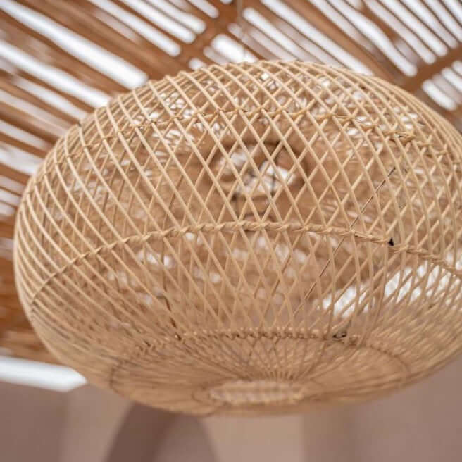 The Wholly natural pendant lamp M rattan pendant boho style plafondlamp hanglamp Bazar Bizar