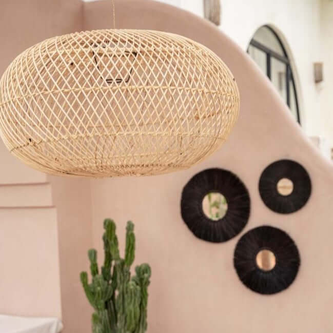 Bazar Bizar Wholly pendant lamp rattan Bali boho plafondlamp eco fairtrade