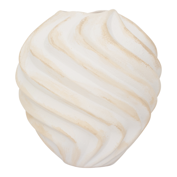 Handcrafted Ribbed Vase