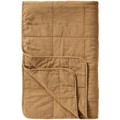 Brown quilted blanket Ib Laursen clay
