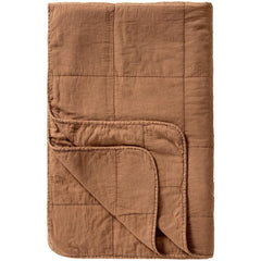 Brown quilted blanket camel Ib laursen