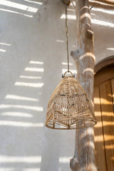 Pendentif Bala en Rattan Naturel - S