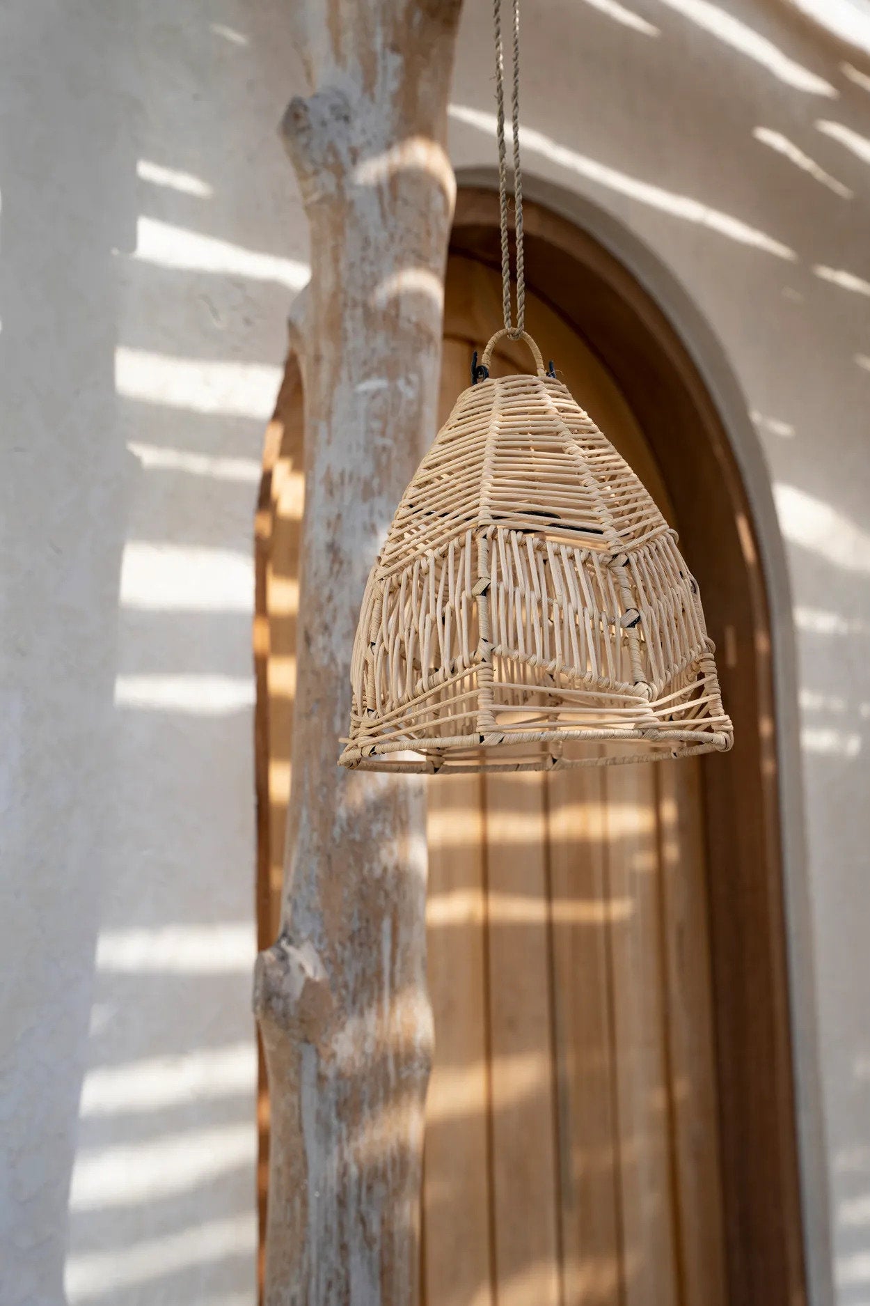 Bala Pendant Natural Rattan - S