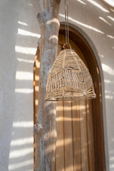 Pendentif Bala en Rattan Naturel - S
