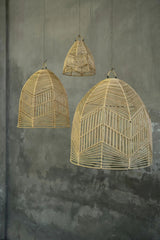 Pendentif Bala en Rattan Naturel - S