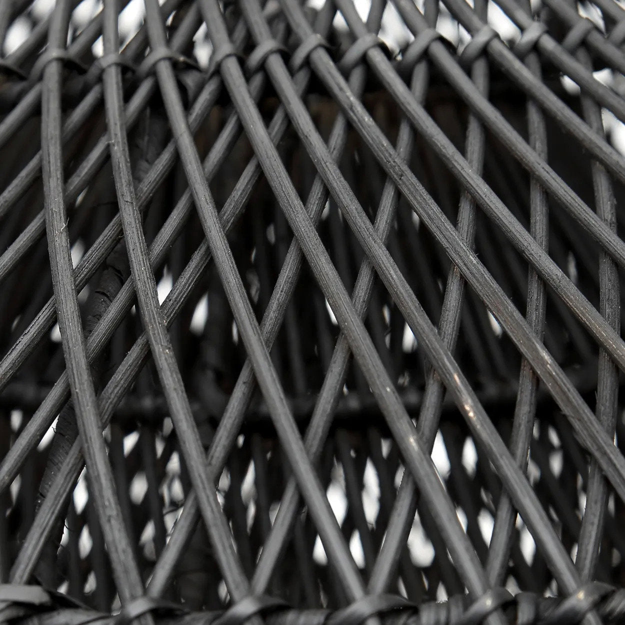 Rattan Cloud Pendant - Black - M
