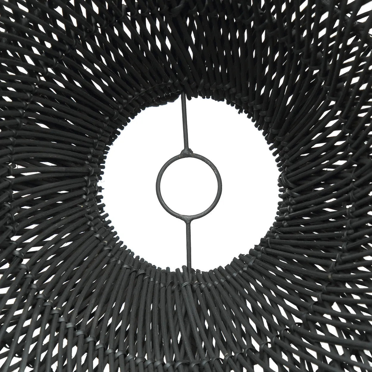 Rattan Cloud Pendant - Black - M
