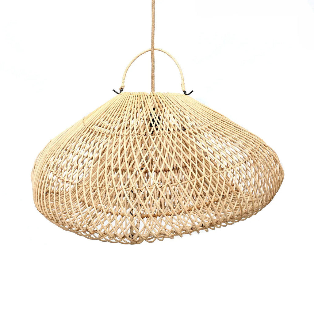 the Cloud woven rattan pendant lampshade Bali style