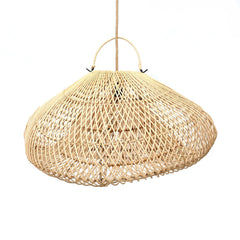 the Cloud woven rattan pendant lampshade Bali style