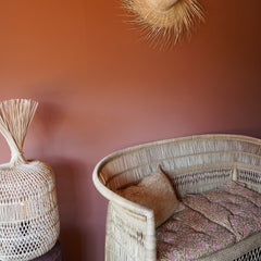 Dumpling floor lamp M Bazar Bizar rattan