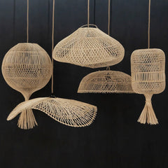 Bazar Bizar handwoven lamps rattan Bali