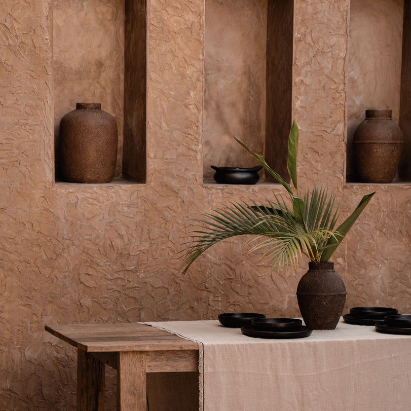 Bazar Bizar amphora terracotta vase burgundy