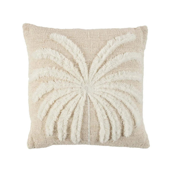 Bazar Bizar palm tree cushion cover off white