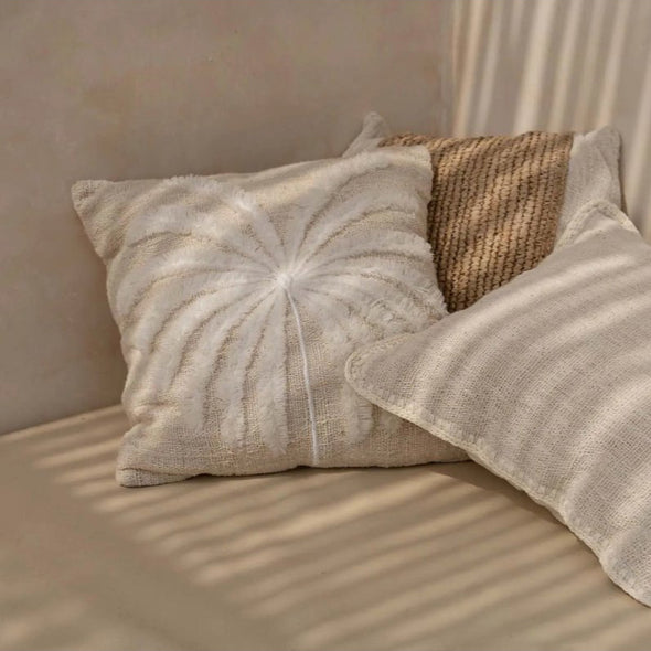 Bazar Bizar palm tree cushion cover off white interior styling