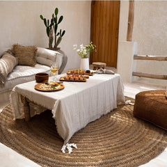 Bazar Bizar round seagrass rug natural 150 cm