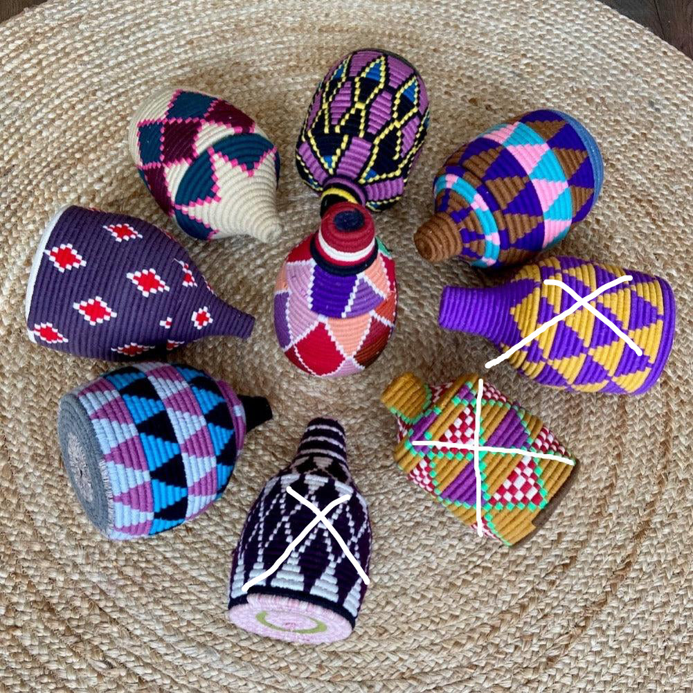 Berber basket mand berbermand Marokko colourful kleurrijk small Souk in the City