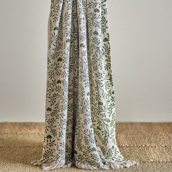 Bloomingville Maribelle throw green hearts