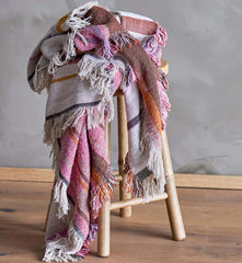 Toscana throw nature Bloomingville recycled cotton