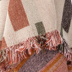 Toscana throw nature Bloomingville recycled cotton