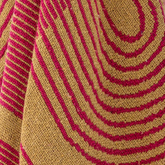 Bloomingville throw Tiffanie pink recycled cotton