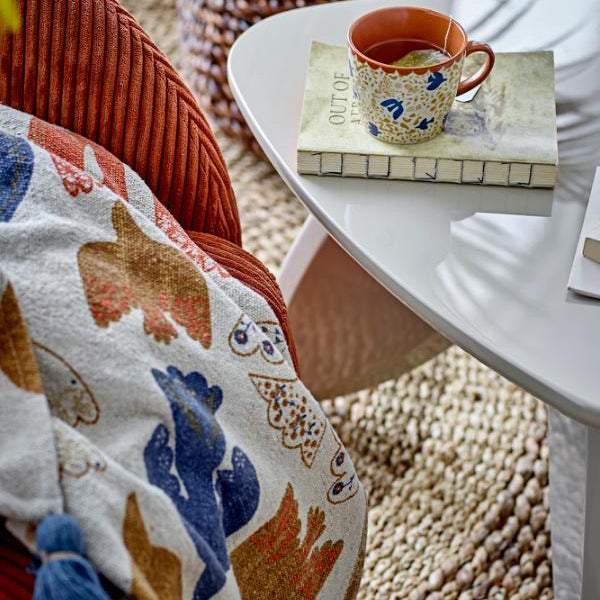 Bloomingville anniversary throw styled
