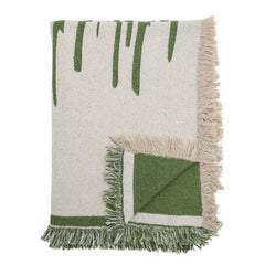Haxby throw Bloomingville recycled cotton green