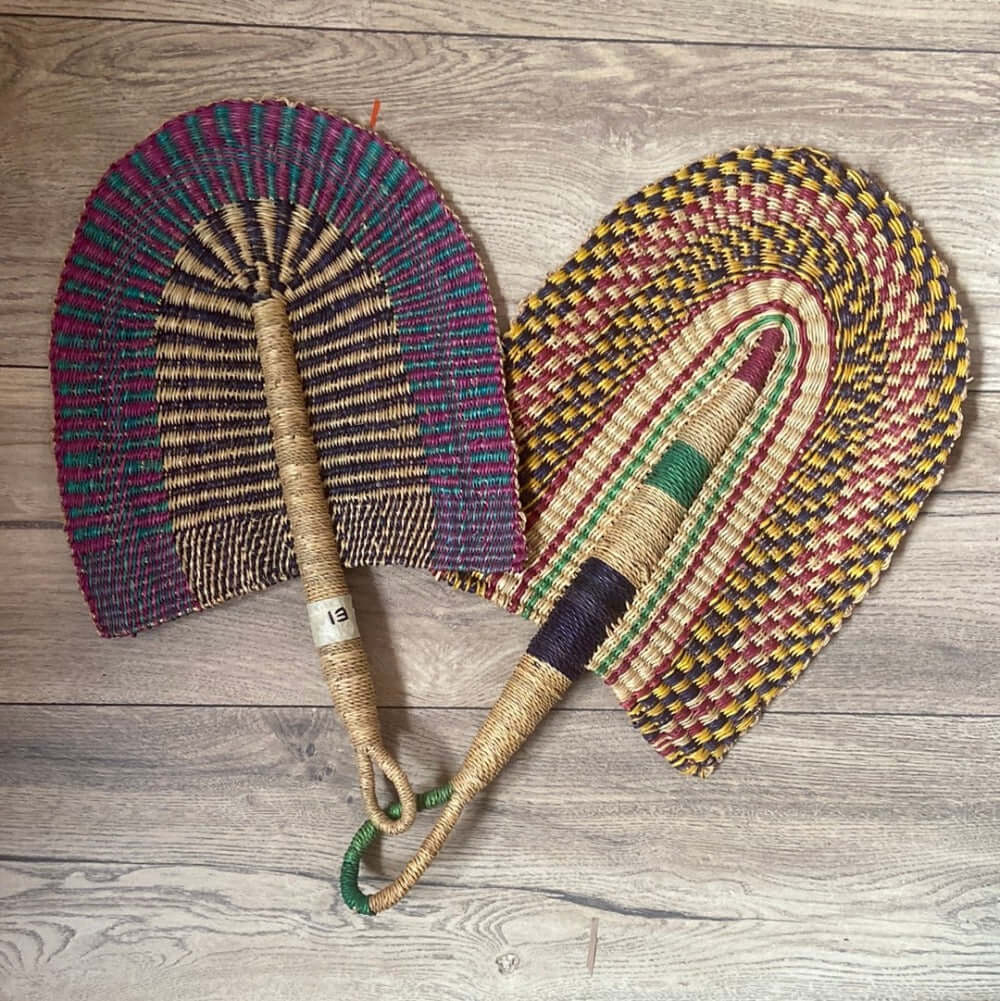 Ventilateur Bolga coloré commerce équitable Afrique