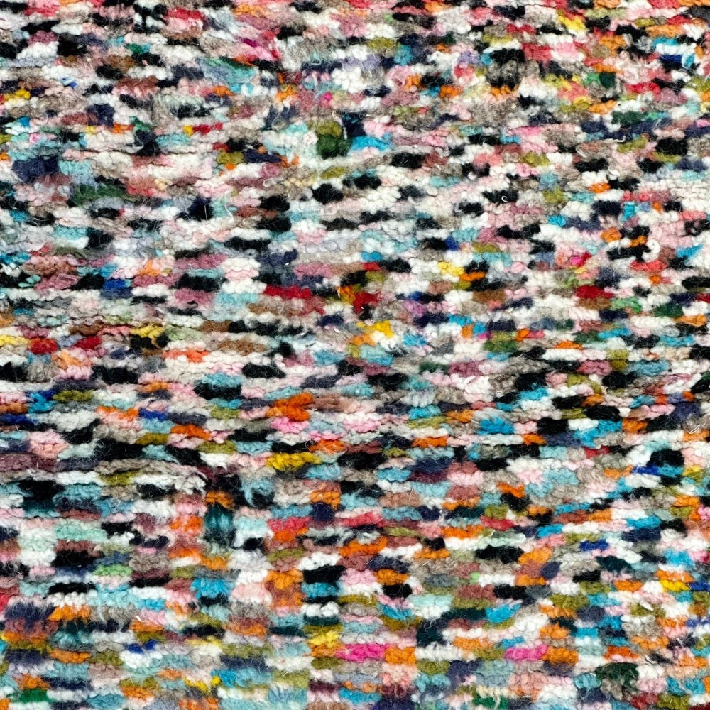 colourful wool Boujad rug dots 150x100 Morocco Berber vloerkleed