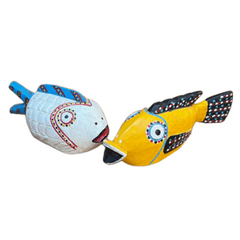 Bozo wooden fish Mali handmade fair-trade 