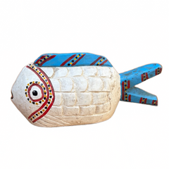 Bozo wooden fish Mali handmade fair-trade 