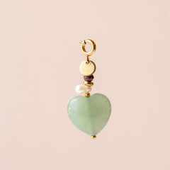 Charming Pendant with Gemstone Heart