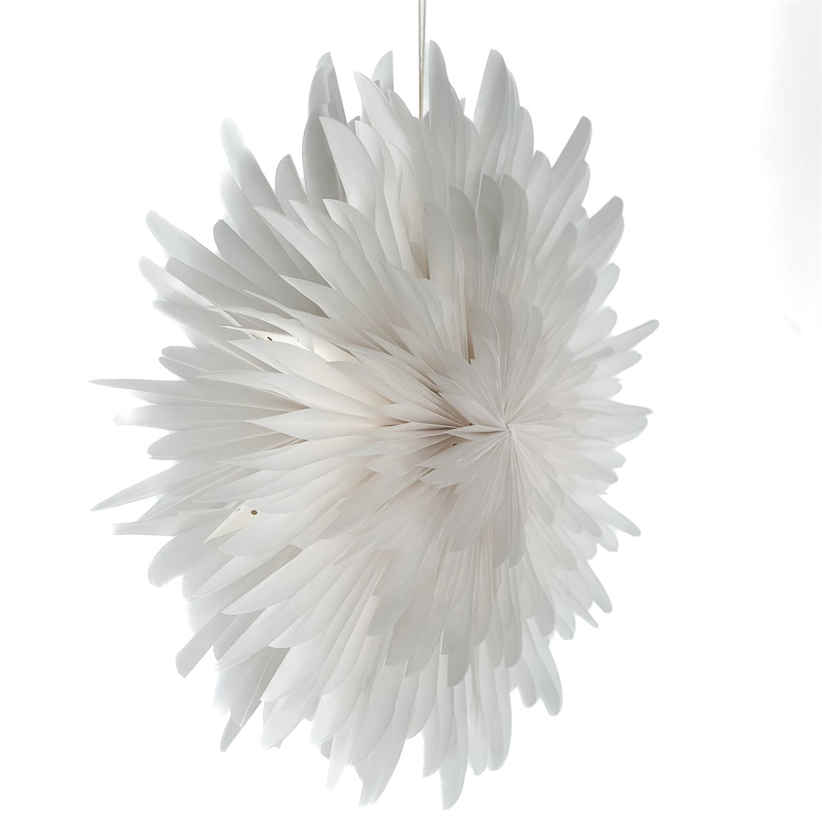 Christmas paper lantern snow white 60cm