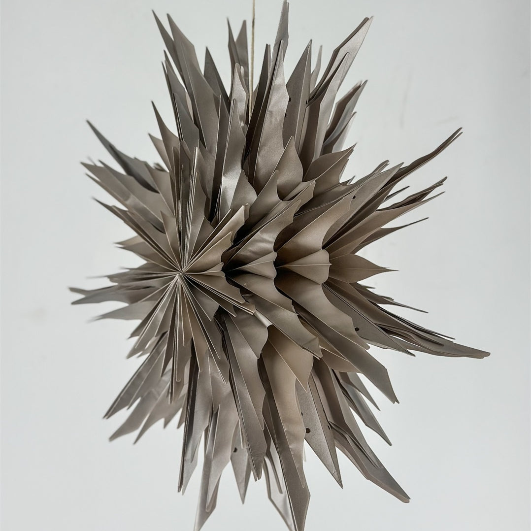 Christmas starlight taupe brown 55cm