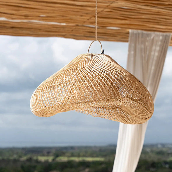 Cloud woven rattan pendant light Bazar Bizar