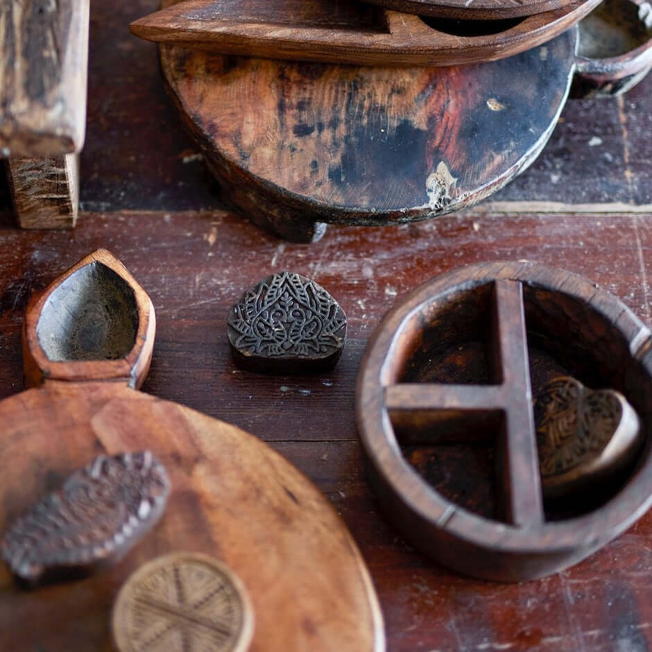 Creative Collection Sardia deco reclaimed wood print blocks