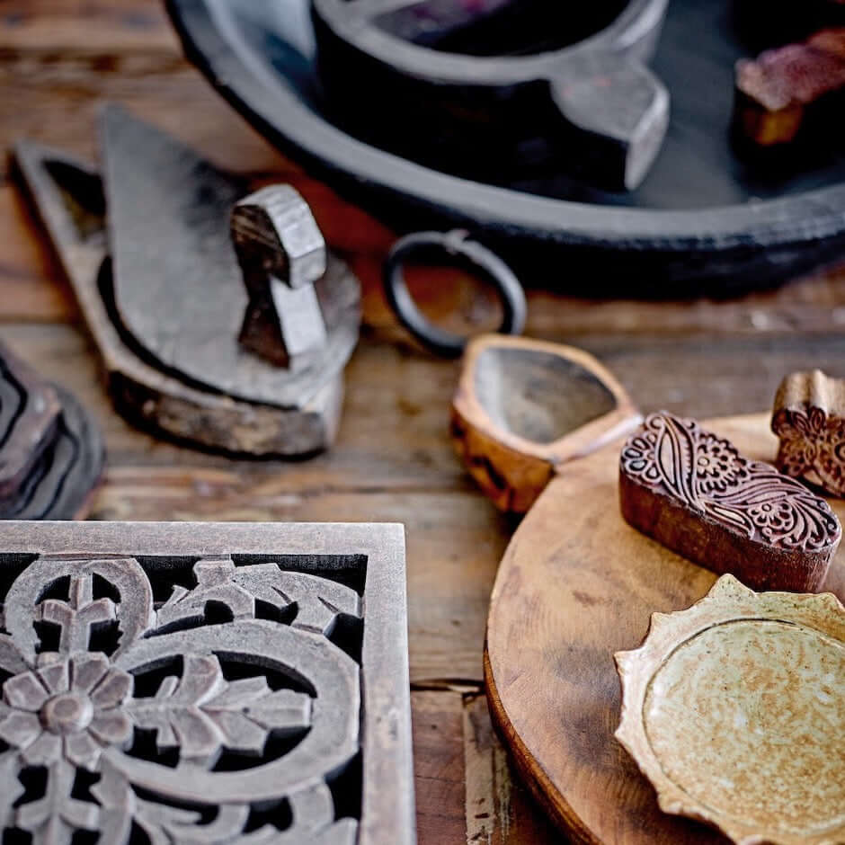 Creative Collection Sardia deco reclaimed wood print blocks