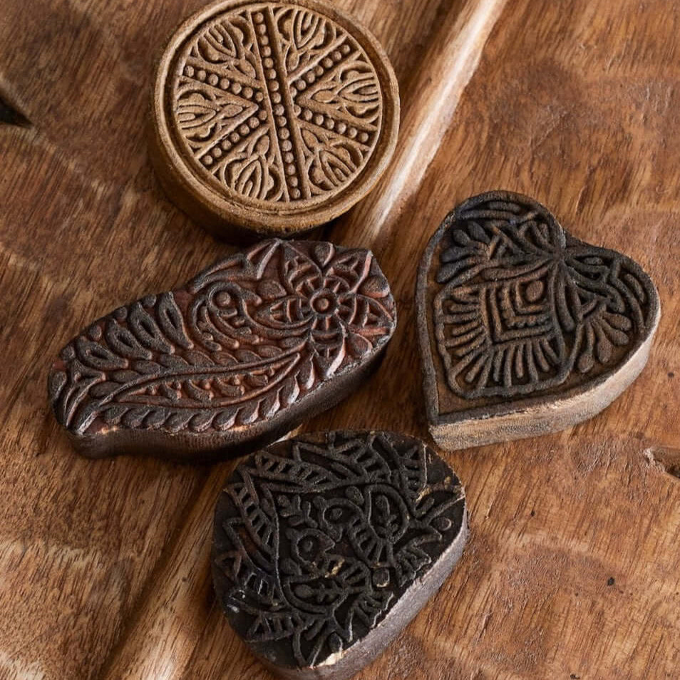 Creative Collection Sardia deco reclaimed wood print blocks