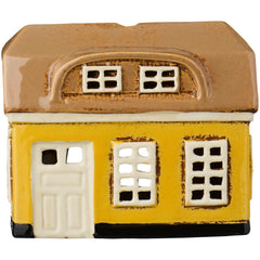 Danish Ebeltoft ceramic house yellow Ib laursen