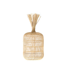 Dumpling floor lamp rattan S Bazar Bizar 