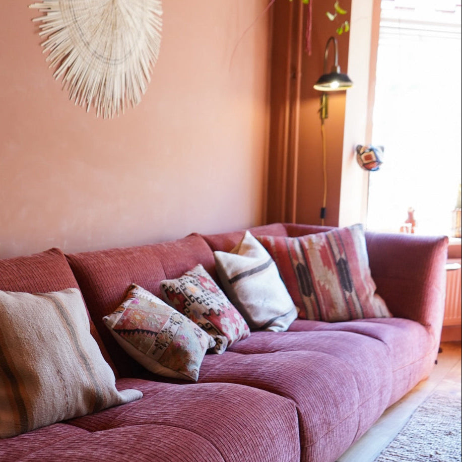 Innenraumgestaltung Wohnzimmer Terrakotta