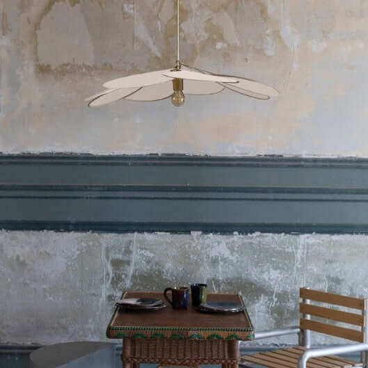 Georges Pendelleuchte 8 Blütenblätter Blass Originelle S