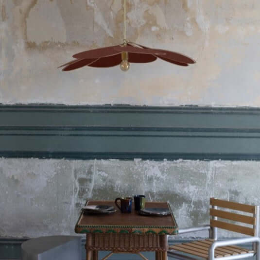 Georges Pendelleuchte 8 Blütenblätter Blass Originelle S