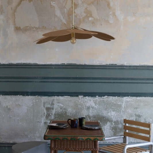 Georges Pendelleuchte 8 Blütenblätter Blass Originelle S