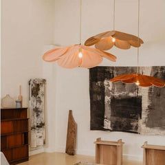 Georges pendant lamp 8 petals Pale Originelle S