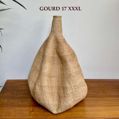 Garlic gourd basket knoflookmand woondecoratie Afrikaanse mand landelijk wonen