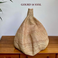 Garlic gourd basket knoflookmand woondecoratie Afrikaanse mand landelijk wonen