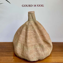 Garlic gourd basket knoflookmand woondecoratie Afrikaanse mand landelijk wonen